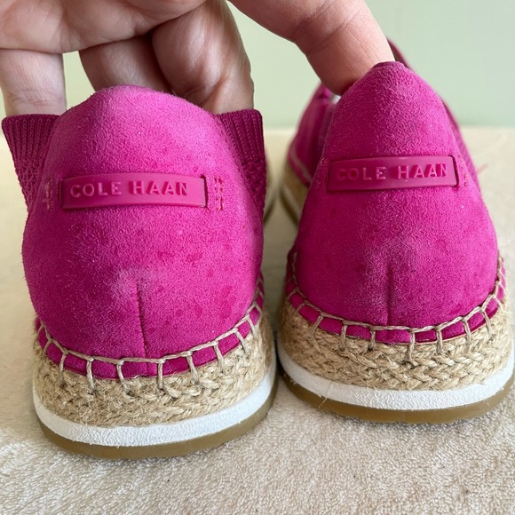 Cole Haan Cloudfeel Women's New Pink Slip On Espadrille Loafers Shoes Size 7B - Picture 8 of 14